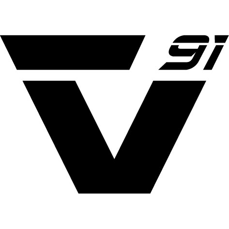 Device Of A Triangle Cut As A V With The Digits '91' Comprising Of A Tick Indicating A Positive Aspect Of The Activity. Device mark 4665108 Trademark