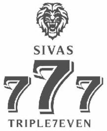 Sivas 777 Triple7even (label) Device mark 4670854 Trademark