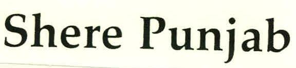 Shere Punjab Device mark 2198630 Trademark