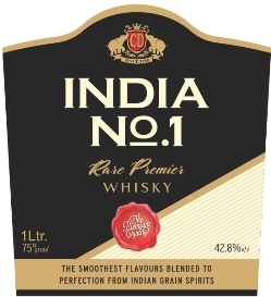Cd India No 1. Rare Premier Whisky. Device mark 4684980 Trademark