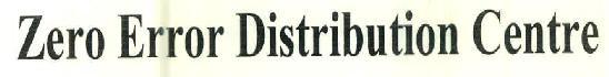 Zero Error Distribution Center Device mark 2986741 Trademark
