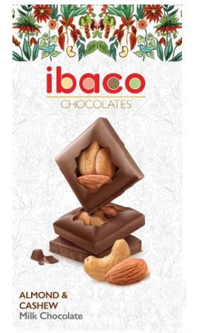 Ibaco Chocolates Almond & Cashew Milk Chocolate Device mark 4709537 Trademark