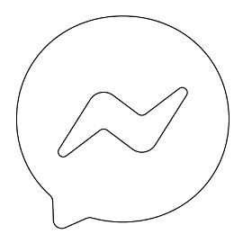 Messenger Icon (new) B&w Device mark 4714906 Trademark
