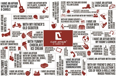 Café Affair- Sit Celebrate Life Device mark 4719714 Trademark