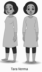 Tara Verma With Caricature Of Woman Device mark 4750694 Trademark