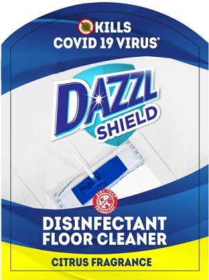 Dazzl Shield Disinfectant Floor Cleaner Device mark 4760967 Trademark