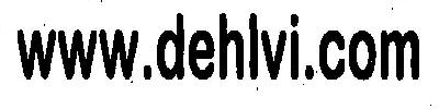 Www. Dehlvi.com (device) Device mark 4777112 Trademark
