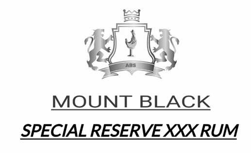 Mount Black - Special Reserve Xxx Rum Device mark 4783532 Trademark