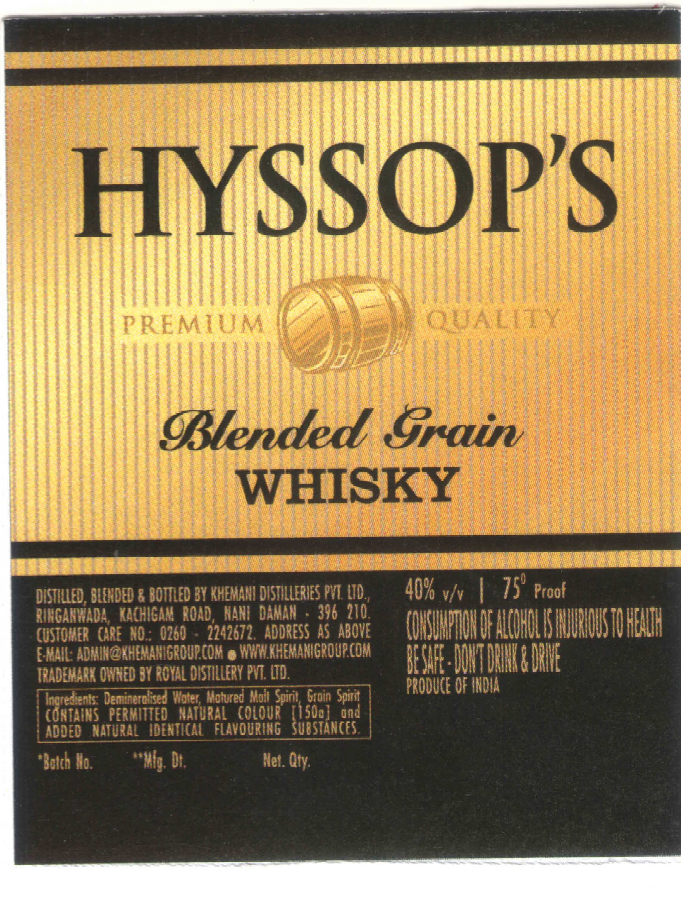 Hyssop's Device mark 4783837 Trademark