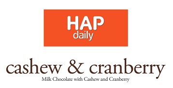 Hap Daily Cashew & Cranberry Milk Chocolate With Cashew And Cranberry Device mark 4796992 Trademark