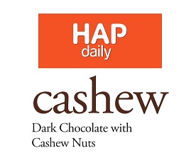 Hap Daily Cashew Dark Chocolate With Cashew Nuts Device mark 4796988 Trademark
