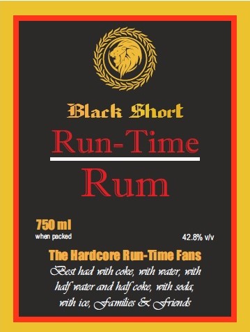 Black Short Run-time Rum Device mark 4797163 Trademark