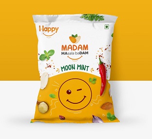 Happy Madam Masala Badam Moon Mint Device mark 4802334 Trademark