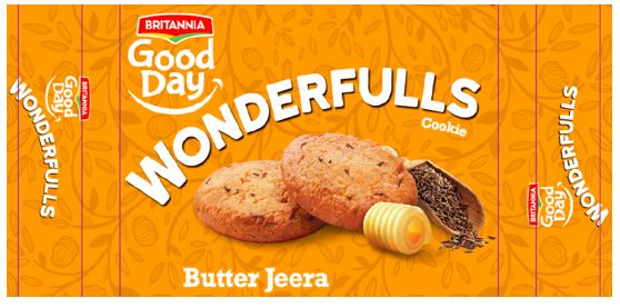 Britannia Good Day Wonderfulls Butter Jeera Device mark 4809650 Trademark