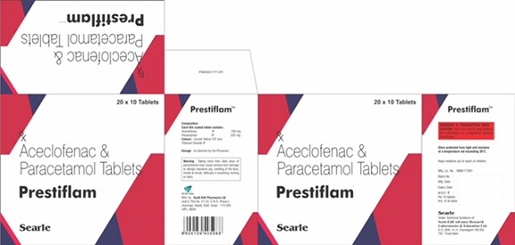Searle Prestiflam Device mark 4814286 Trademark