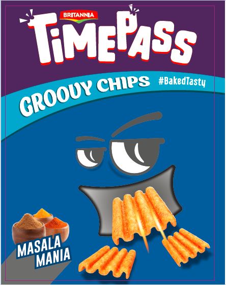 Britannia Time Pass Groovy Chips Masala Mania Device mark 4821509 Trademark