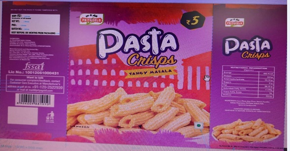 Priyagold Pasta Crisps (label) Device mark 4821572 Trademark