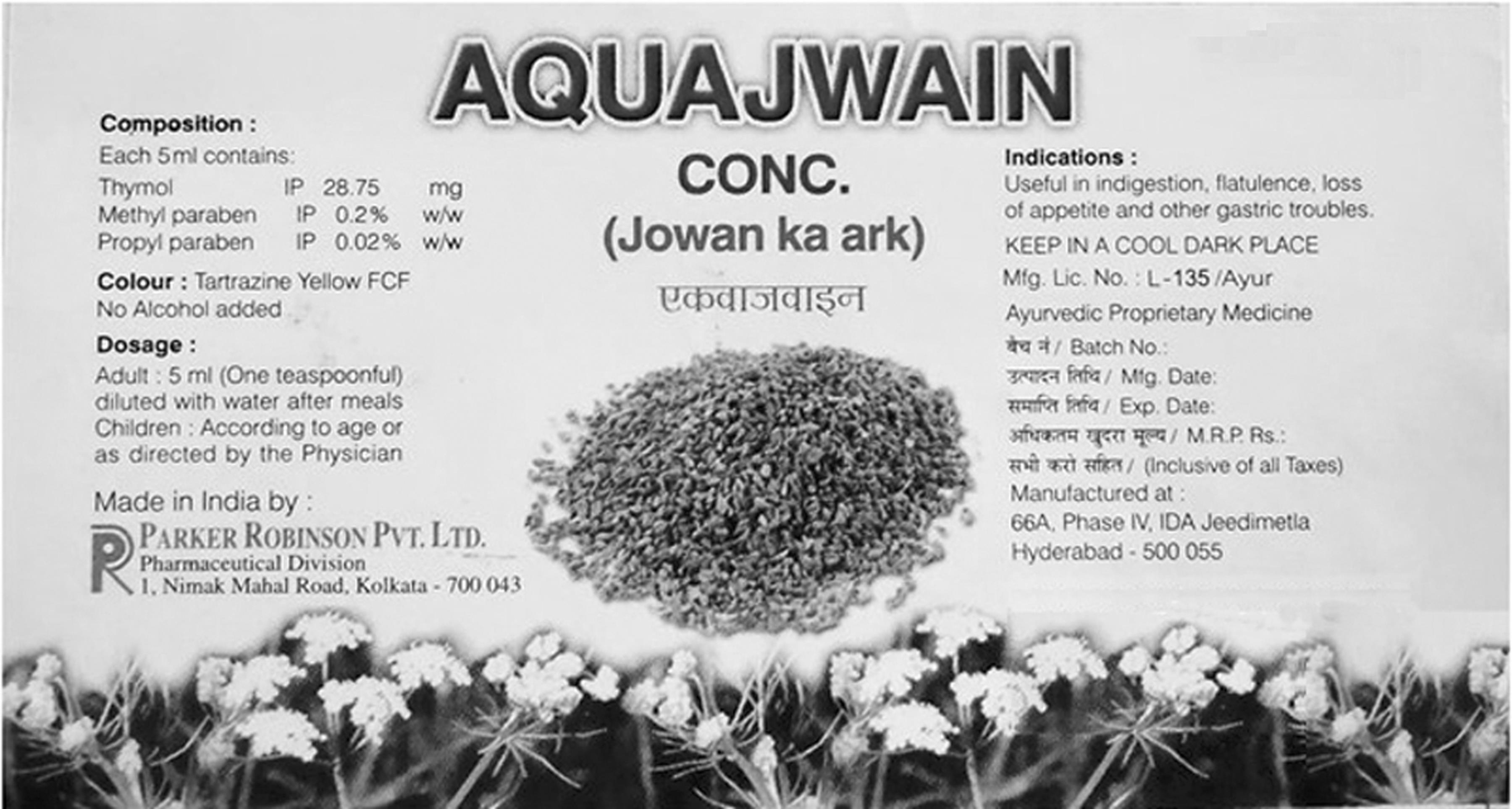 Aquajwain Device mark 4824550 Trademark