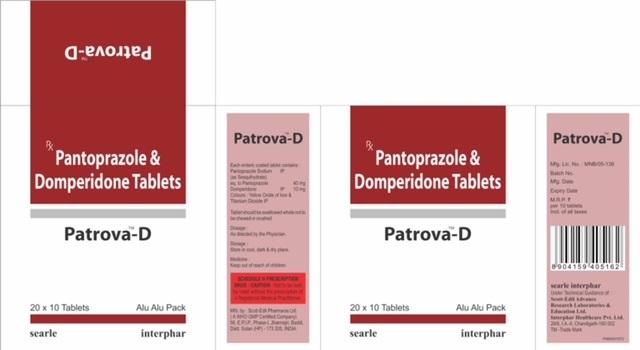 Searle Patrova-d Device mark 4832441 Trademark