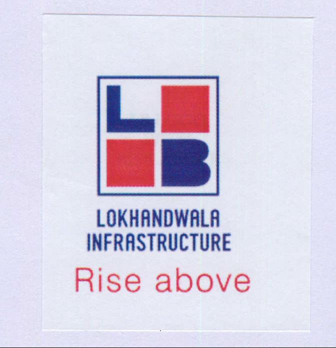 Lokhandwala Infrastructure Rise Above With Lb Logo Device mark 2034479 Trademark