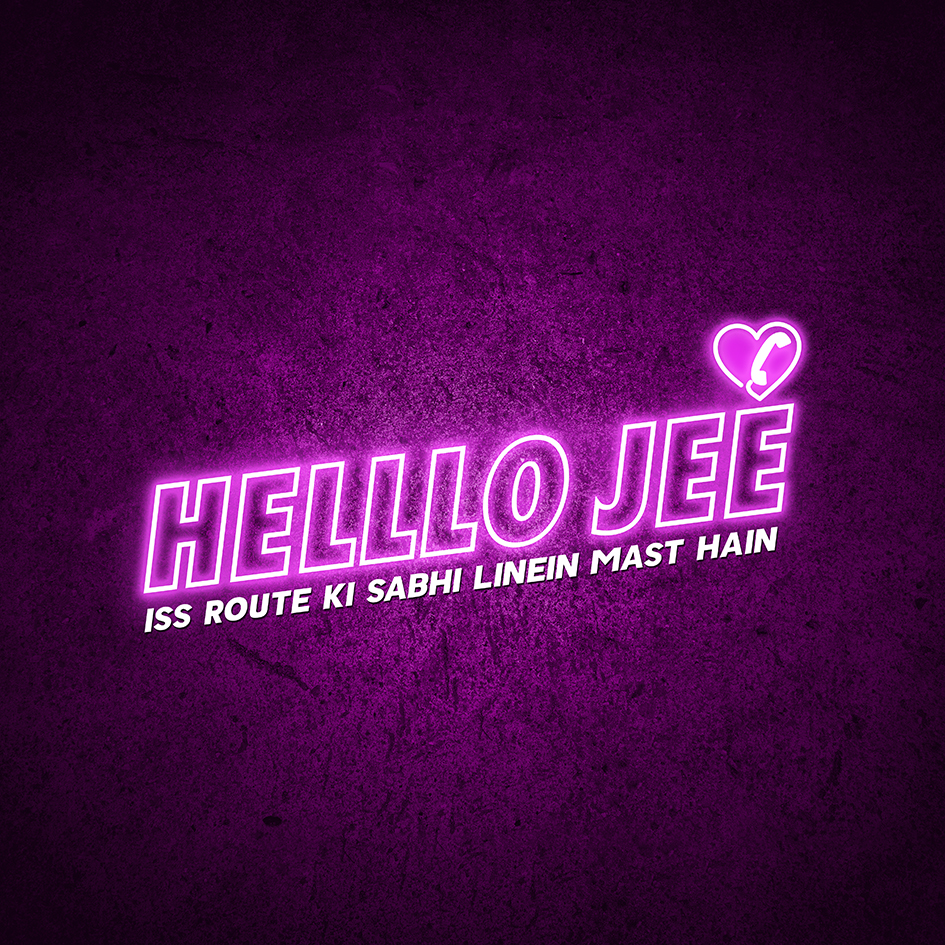Helllo Jee Iss Route Ki Sabhi Linein Mast Hain Logo Device mark 4835449 Trademark