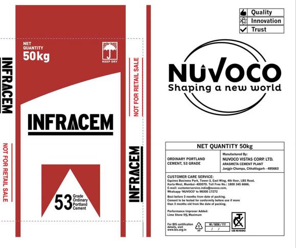 Infracem Opc 53 Logo And Bag Layout Device mark 4842275 Trademark