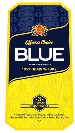 Officer's Choice Blue Deluxe Grain Whisky Device mark 4848804 Trademark
