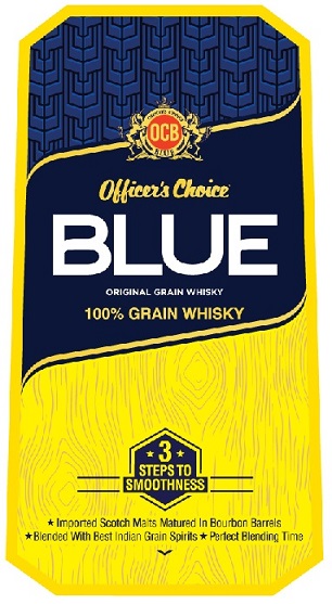 Officer's Choice Blue Original Grain Whisky Device mark 4850234 Trademark