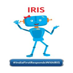 Iris #indiafirstrespondswithiris Device mark 4854371 Trademark