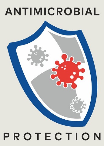 Shield Device Monogram With Words 'antimicrobial Protection' Device mark 4855788 Trademark