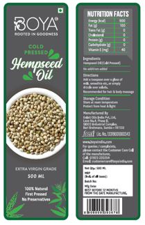 Boya Hempseed Oil Device mark 4857582 Trademark