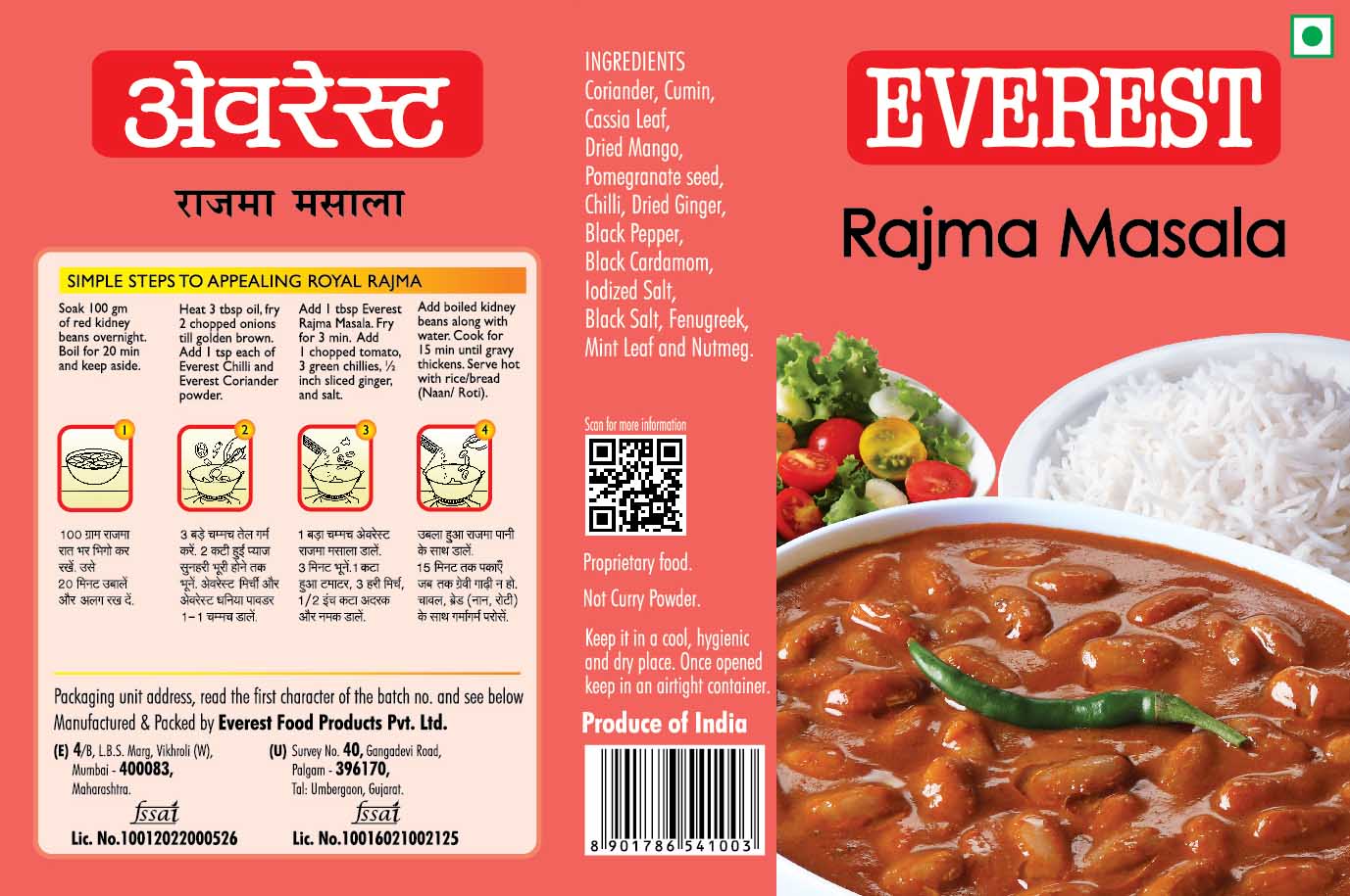 Everest Rajma Masala Device mark 4865596 Trademark