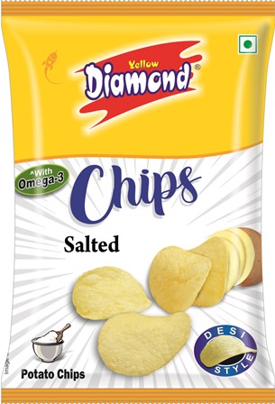 Yellow Diamond Chips With Omega 3 Device mark 4881125 Trademark