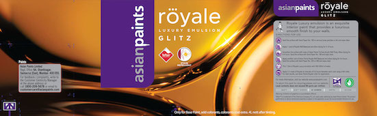 Asian Paints Royale Luxury Emulsion Glitz Device mark 4881196 Trademark