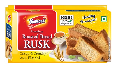 Yellow Diamond Roasted Rusk Device mark 4882148 Trademark