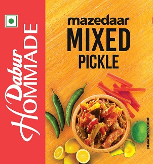 Dabur Hommade Mazedar Mixed Pickle Device mark 4905043 Trademark