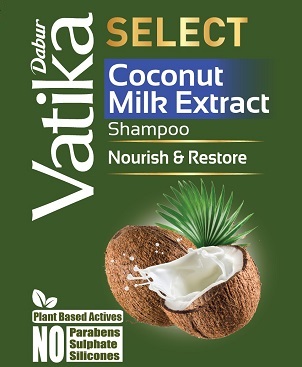Dabur Vatika Select Coconut Milk Extract Device mark 4910053 Trademark