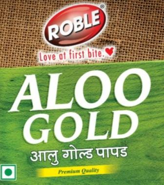 Roble Aloo Gold Device mark 4912070 Trademark