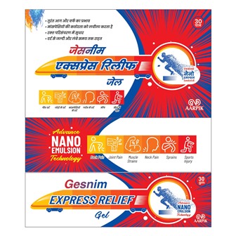 Gesnim Express Relief Gel Device mark 4912912 Trademark