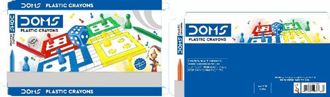 Doms Plastic Crayons Packaging Device mark 4913097 Trademark