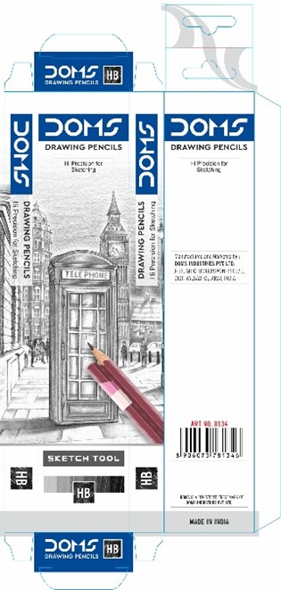 Doms Drawing Pencils Packaging Device mark 4919890 Trademark