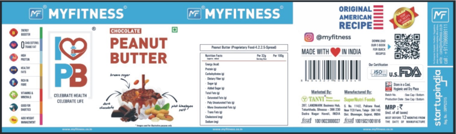 My Fitness Peanut Butter With Mf Logo Device mark 4926893 Trademark