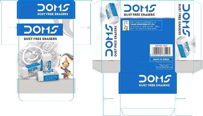 Doms Dust Free Erasers Packaging Device mark 4930340 Trademark