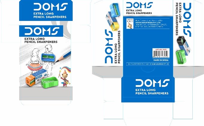 Doms Extra Long Pencil Sharpeners Packaging Device mark 4930342 Trademark
