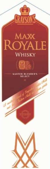 Grayson's Maxx Royale Whisky Device mark 4947617 Trademark