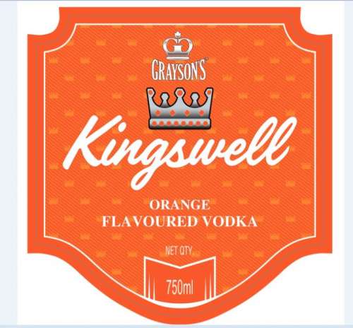 Grayson's Kingswell Orange Flavoured Vodka Device mark 4947615 Trademark
