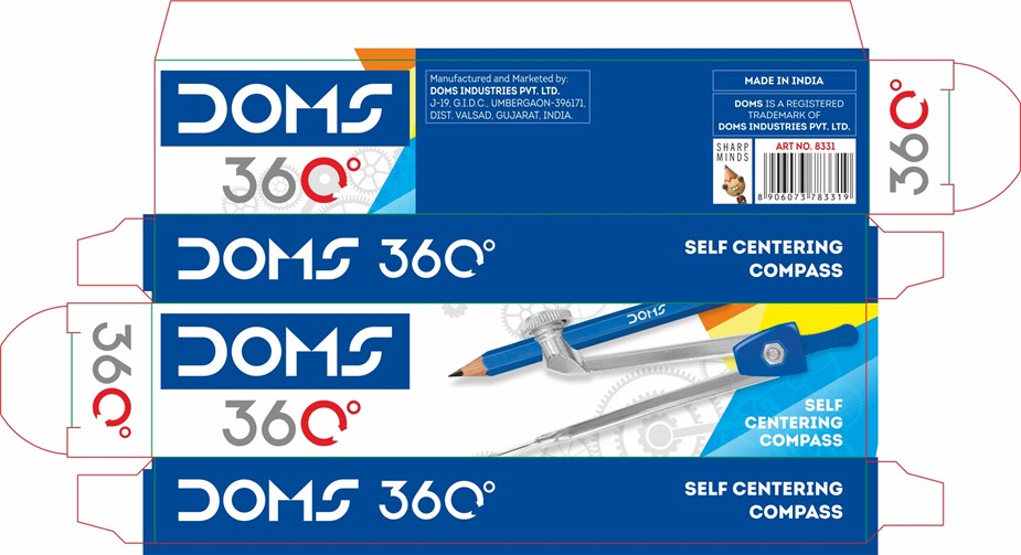 Doms 360° Compass Packaging Device mark 4954978 Trademark
