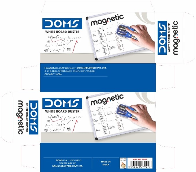Doms Magnetic White Board Duster Packaging Device mark 4954981 Trademark
