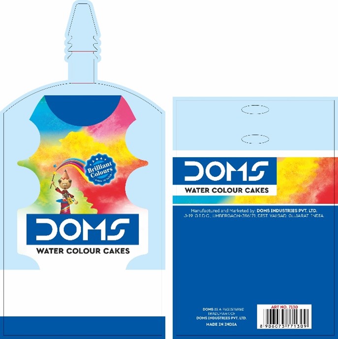 Doms Water Colour Cakes Packaging Device mark 4954982 Trademark