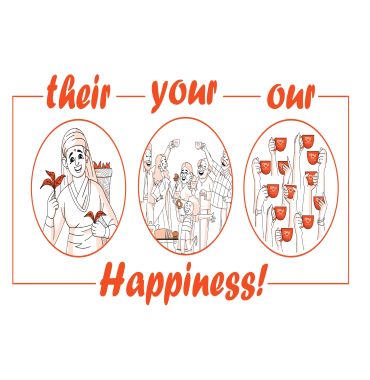 Their, Your, Our - Happiness! With Device Device mark 4956019 Trademark